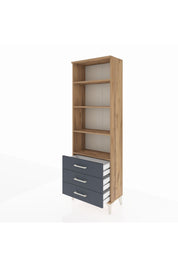 Arges Dolap 4 Raflı 3 Çekmeceli 60x30x182 - S23M037V8A