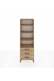 Arges Dolap 4 Raflı 3 Çekmeceli 60x30x182 - S23M037V9A