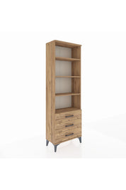 Arges Dolap 4 Raflı 3 Çekmeceli 60x30x182 - S23M037V9A