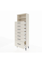 Arges Dolap 2 Raflı 7 Çekmeceli 60x30x182 - S23M038V1A