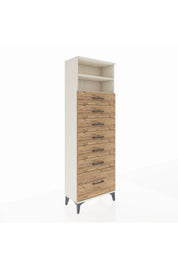 Arges Dolap 2 Raflı 7 Çekmeceli 60x30x182 - S23M038V3A