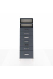 Arges Dolap 2 Raflı 7 Çekmeceli 60x30x182 - S23M038V5A
