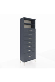 Arges Dolap 2 Raflı 7 Çekmeceli 60x30x182 - S23M038V5A