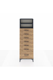 Arges Dolap 2 Raflı 7 Çekmeceli 60x30x182 - S23M038V6A