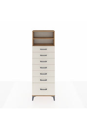 Arges Dolap 2 Raflı 7 Çekmeceli 60x30x182 - S23M038V7A