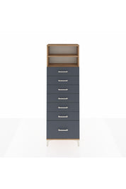 Arges Dolap 2 Raflı 7 Çekmeceli 60x30x182 - S23M038V8A