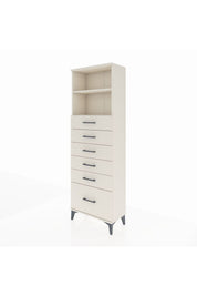 Arges Dolap 2 Raflı 6 Çekmeceli 60x30x182 - S23M039V1A