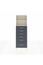Arges Dolap 2 Raflı 6 Çekmeceli 60x30x182 - S23M039V2A