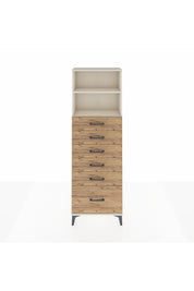 Arges Dolap 2 Raflı 6 Çekmeceli 60x30x182 - S23M039V3A