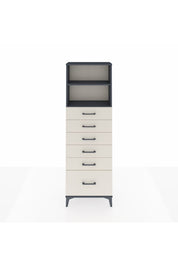 Arges Dolap 2 Raflı 6 Çekmeceli 60x30x182 - S23M039V4A