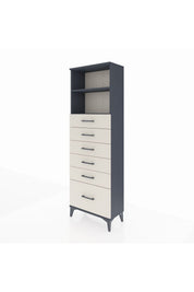 Arges Dolap 2 Raflı 6 Çekmeceli 60x30x182 - S23M039V4A