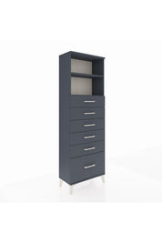 Arges Dolap 2 Raflı 6 Çekmeceli 60x30x182 - S23M039V5A