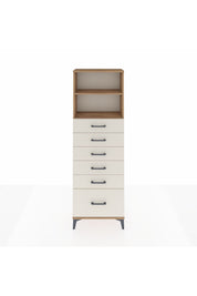 Arges Dolap 2 Raflı 6 Çekmeceli 60x30x182 - S23M039V7A