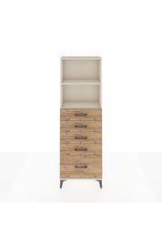 Arges Dolap 2 Raflı 5 Çekmeceli 60x30x182 - S23M040V3A