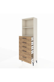 Arges Dolap 2 Raflı 5 Çekmeceli 60x30x182 - S23M040V3A