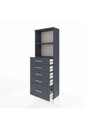 Arges Dolap 2 Raflı 5 Çekmeceli 60x30x182 - S23M040V5A