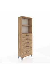 Arges Dolap 2 Raflı 5 Çekmeceli 60x30x182 - S23M040V9A