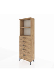 Arges Dolap 2 Raflı 5 Çekmeceli 60x30x182 - S23M040V9A