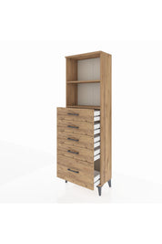 Arges Dolap 2 Raflı 5 Çekmeceli 60x30x182 - S23M040V9A