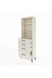 Arges Dolap 3 Raflı 4 Çekmeceli 60x30x182 - S23M041V1A