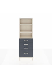 Arges Dolap 3 Raflı 4 Çekmeceli 60x30x182 - S23M041V2A