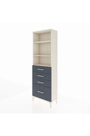 Arges Dolap 3 Raflı 4 Çekmeceli 60x30x182 - S23M041V2A