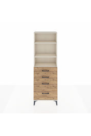 Arges Dolap 3 Raflı 4 Çekmeceli 60x30x182 - S23M041V3A