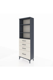Arges Dolap 3 Raflı 4 Çekmeceli 60x30x182 - S23M041V4A