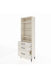 Arges Dolap 4 Raflı 3 Çekmeceli 60x30x182 - S23M042V1A