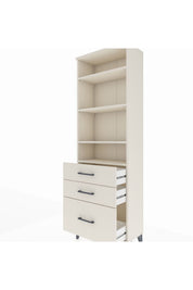 Arges Dolap 4 Raflı 3 Çekmeceli 60x30x182 - S23M042V1A