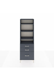 Arges Dolap 4 Raflı 3 Çekmeceli 60x30x182 - S23M042V5A