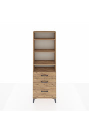 Arges Dolap 4 Raflı 3 Çekmeceli 60x30x182 - S23M042V9A