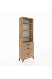 Arges Dolap 4 Raflı 3 Çekmeceli 60x30x182 - S23M042V9A