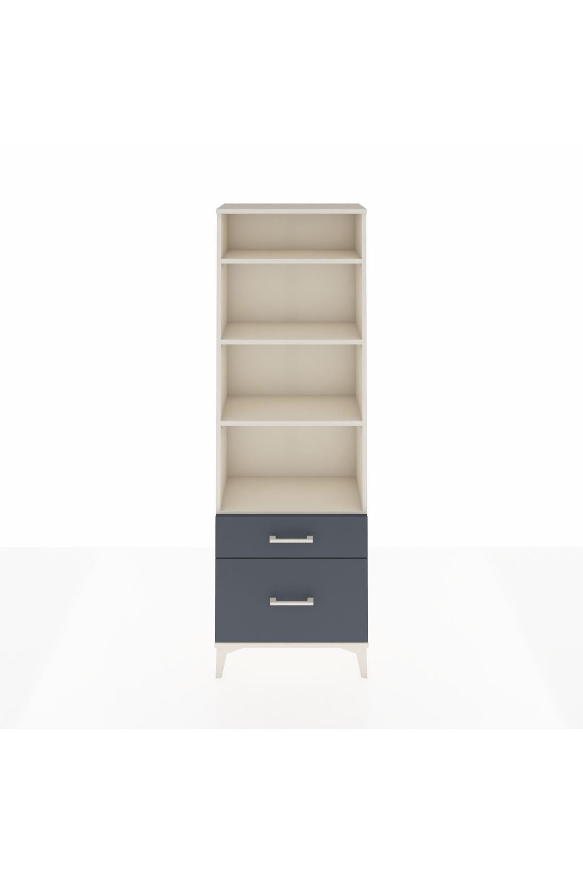 Arges Dolap 4 Raflı 2 Çekmeceli 60x30x182 - S23M043V2A