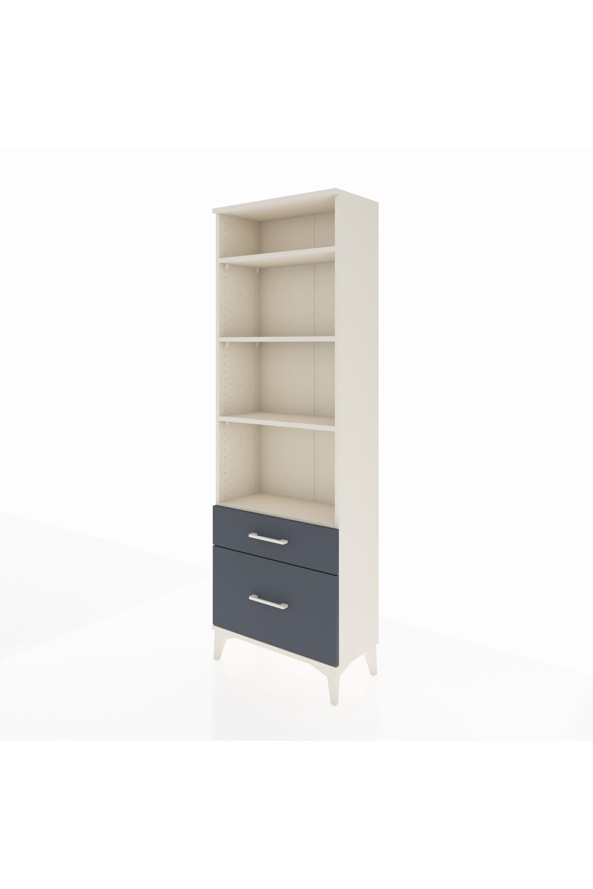 Arges Dolap 4 Raflı 2 Çekmeceli 60x30x182 - S23M043V2A