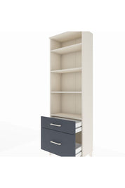 Arges Dolap 4 Raflı 2 Çekmeceli 60x30x182 - S23M043V2A