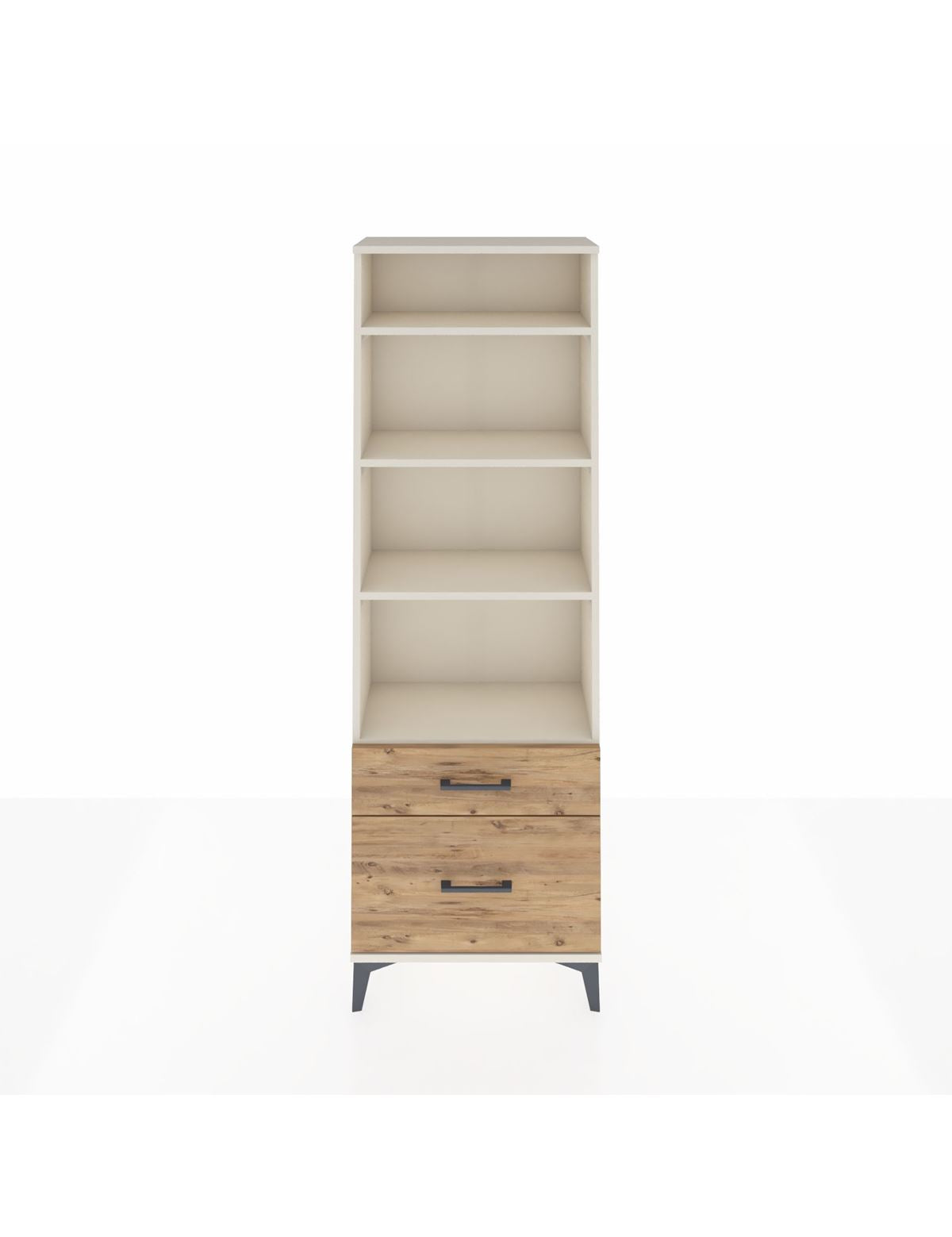 Arges Dolap 4 Raflı 2 Çekmeceli 60x30x182 - S23M043V3A