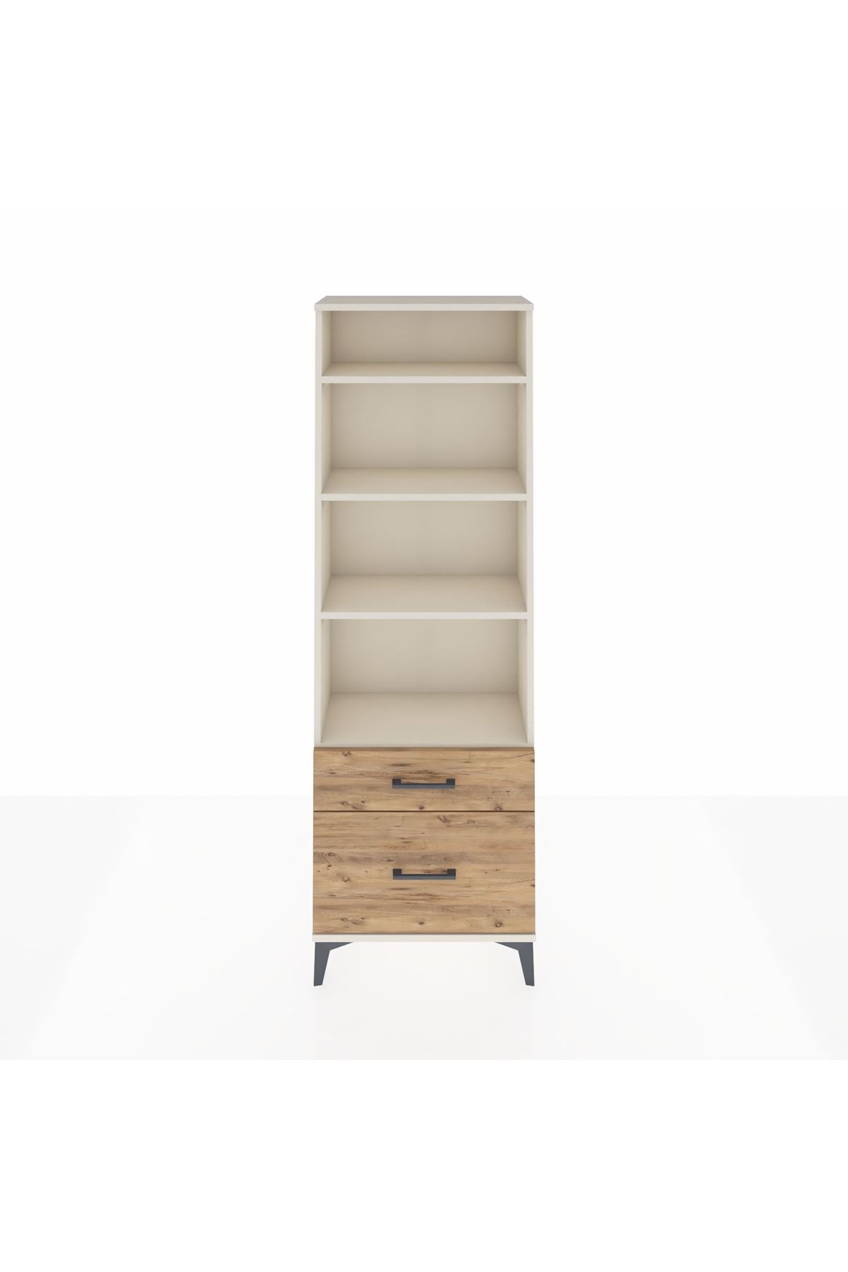 Arges Dolap 4 Raflı 2 Çekmeceli 60x30x182 - S23M043V3A