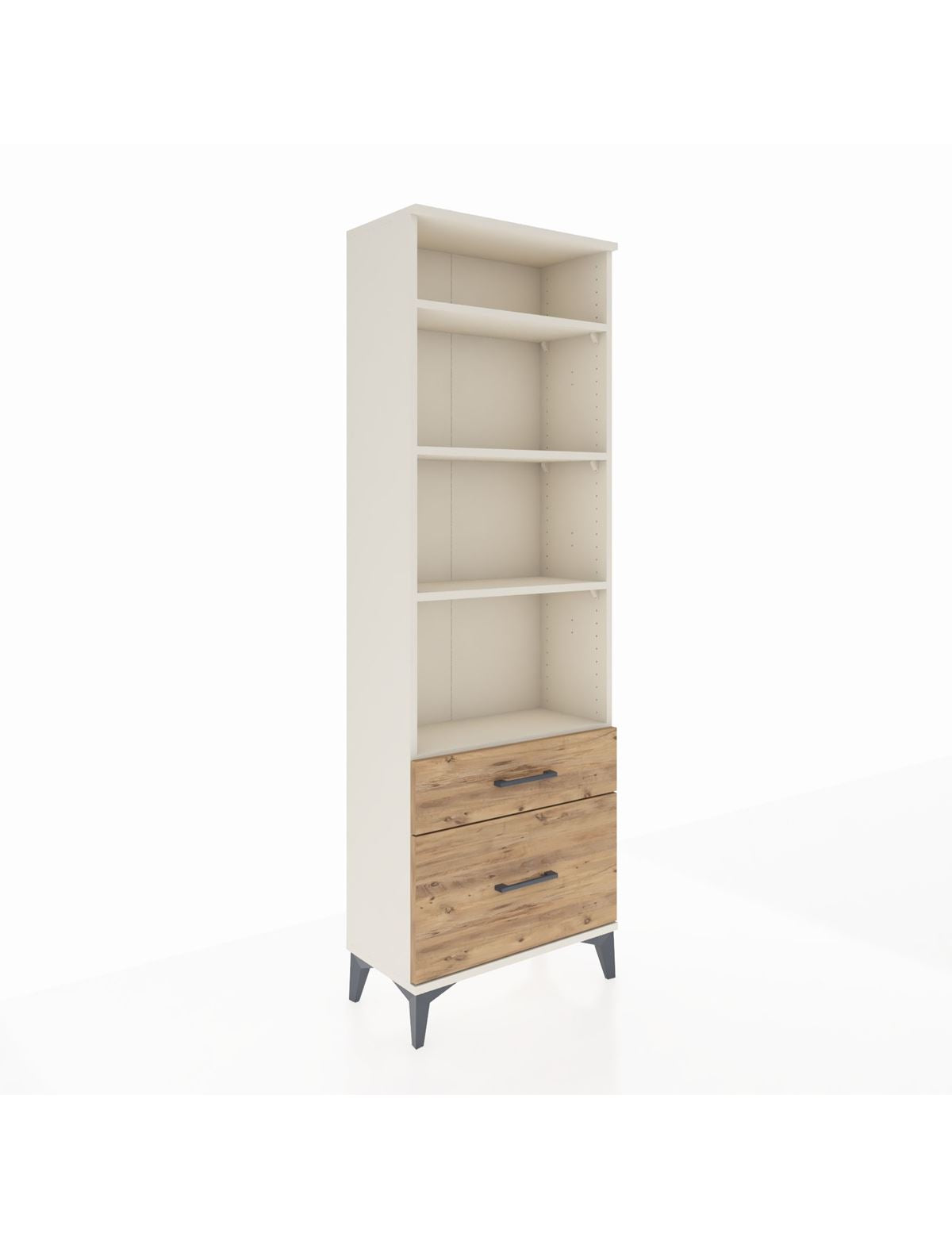 Arges Dolap 4 Raflı 2 Çekmeceli 60x30x182 - S23M043V3A