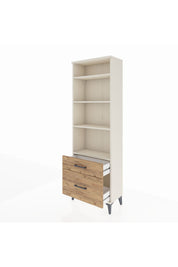 Arges Dolap 4 Raflı 2 Çekmeceli 60x30x182 - S23M043V3A
