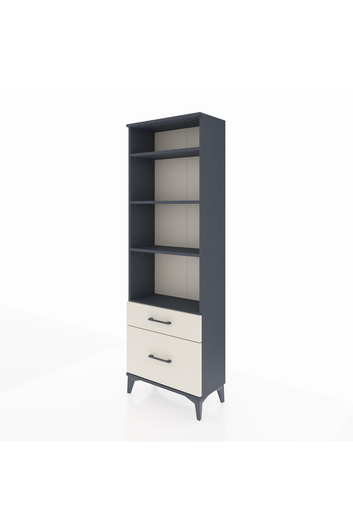 Arges Dolap 4 Raflı 2 Çekmeceli 60x30x182 - S23M043V4A