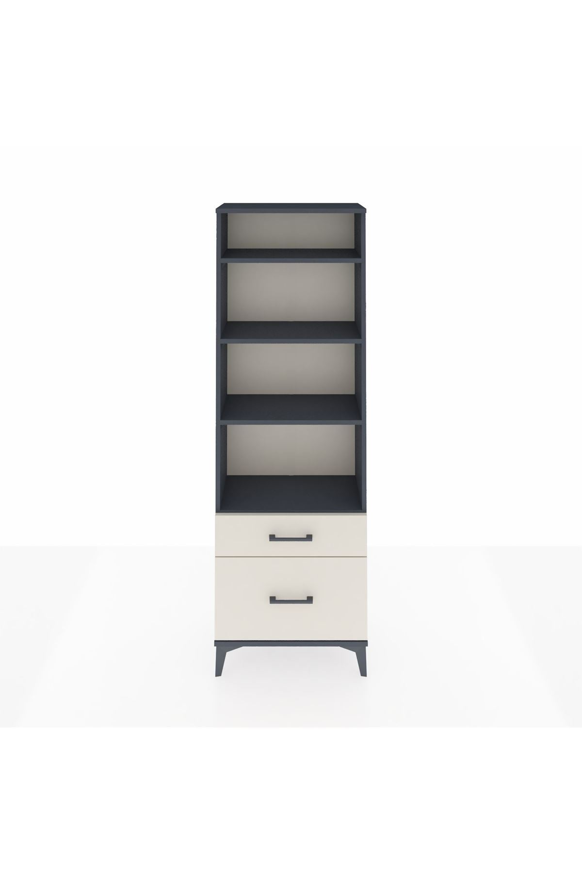 Arges Dolap 4 Raflı 2 Çekmeceli 60x30x182 - S23M043V4A