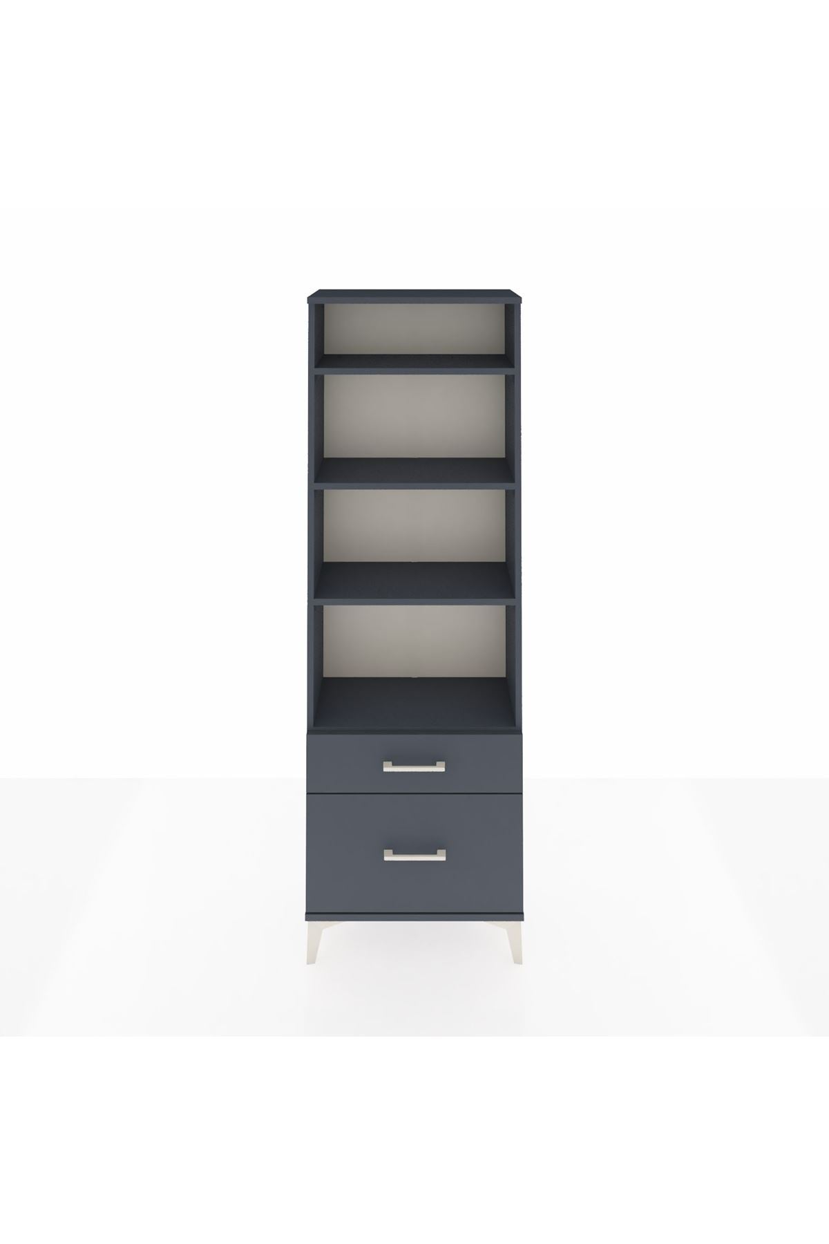 Arges Dolap 4 Raflı 2 Çekmeceli 60x30x182 - S23M043V5A