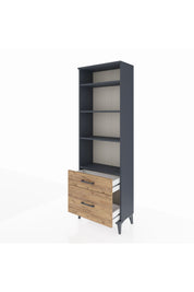 Arges Dolap 4 Raflı 2 Çekmeceli 60x30x182 - S23M043V6A