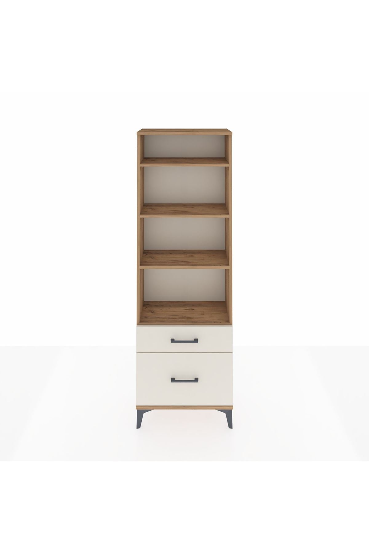 Arges Dolap 4 Raflı 2 Çekmeceli 60x30x182 - S23M043V7A
