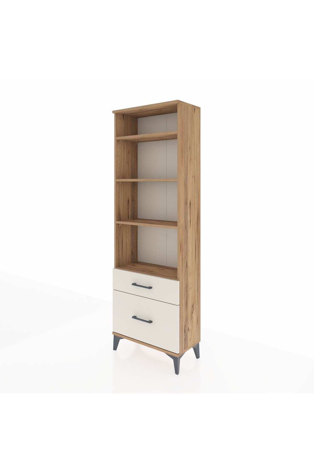 Arges Dolap 4 Raflı 2 Çekmeceli 60x30x182 - S23M043V7A