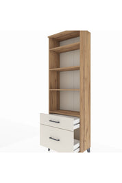Arges Dolap 4 Raflı 2 Çekmeceli 60x30x182 - S23M043V7A