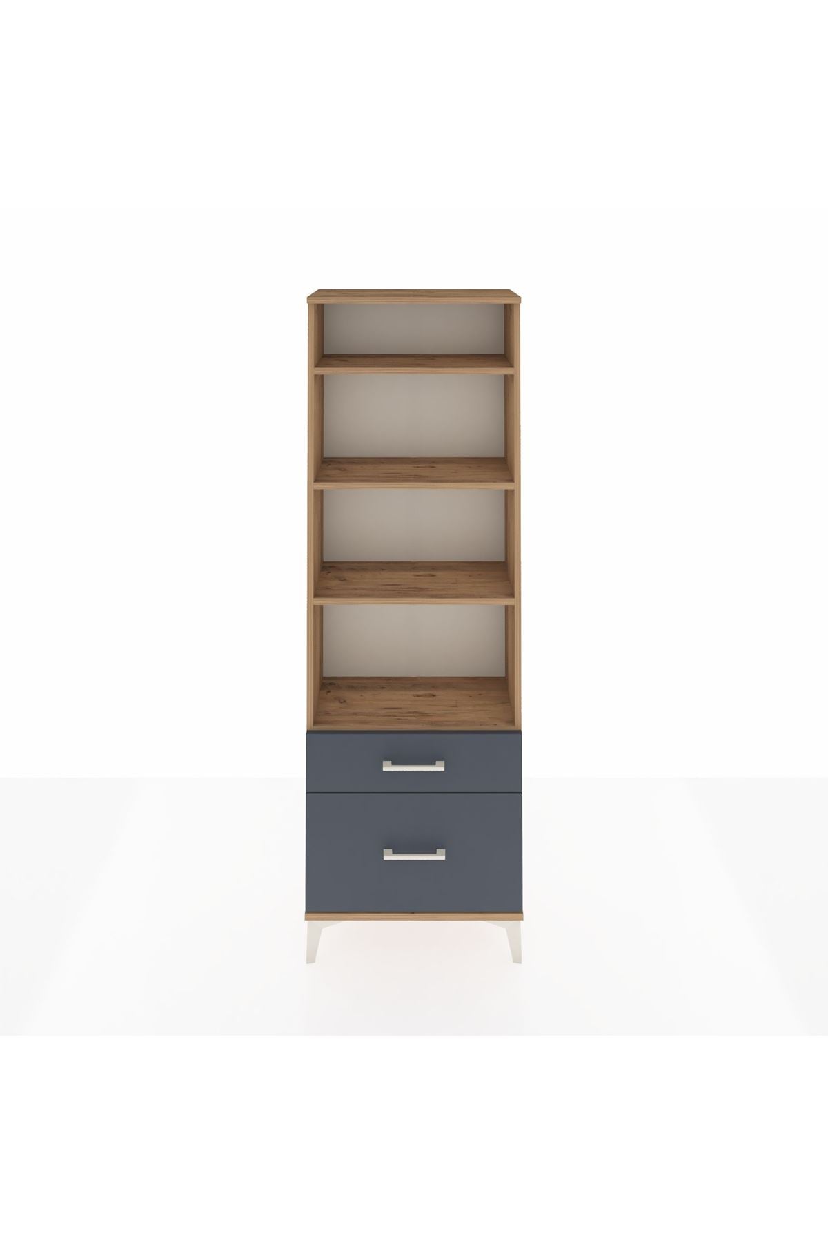 Arges Dolap 4 Raflı 2 Çekmeceli 60x30x182 - S23M043V8A