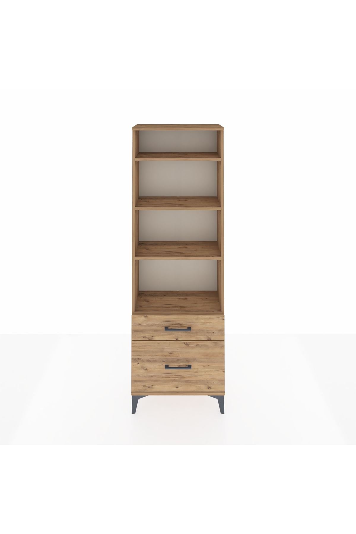 Arges Dolap 4 Raflı 2 Çekmeceli 60x30x182 - S23M043V9A