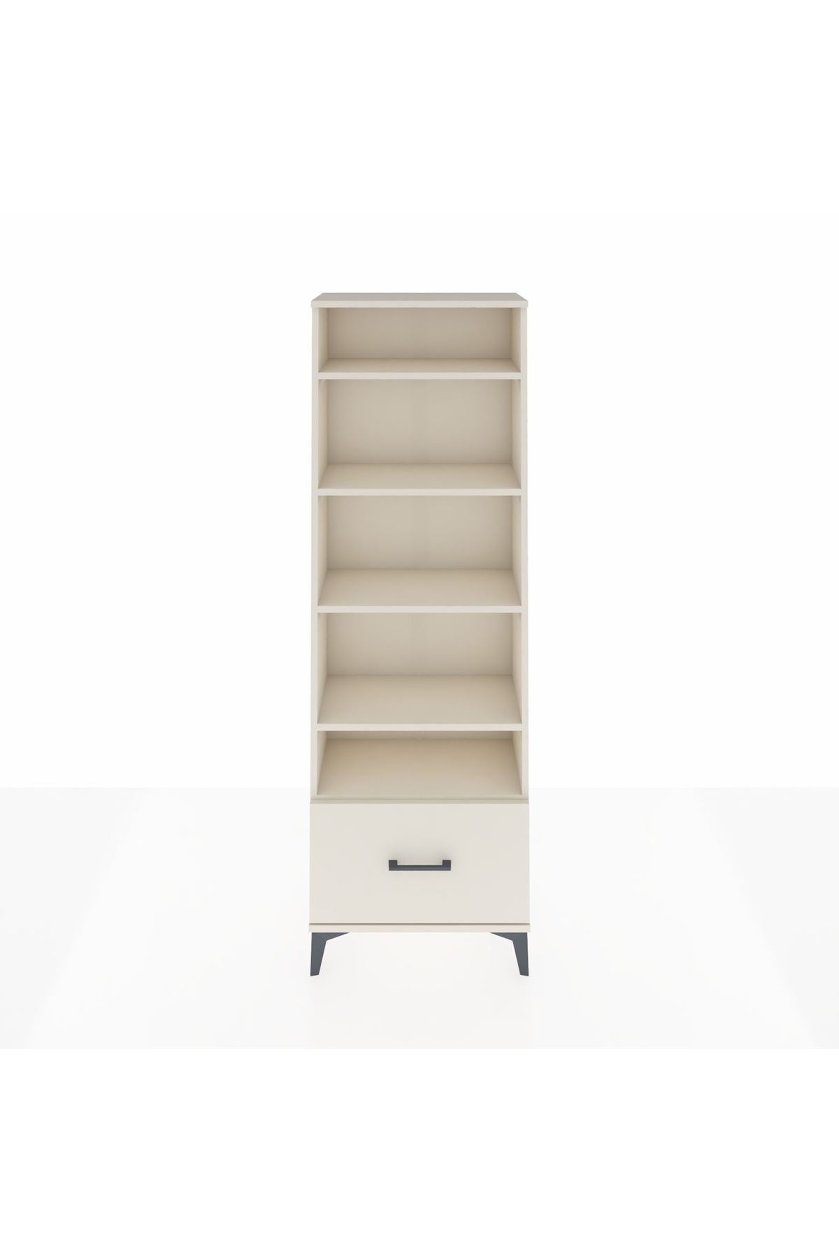 Arges Dolap 5 Raflı Tek Çekmeceli 60x30x182 - S23M044V1A